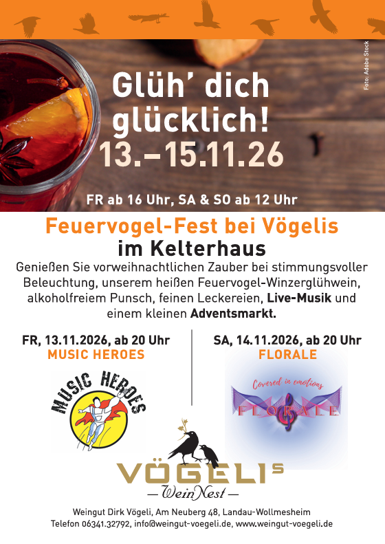 Feuervogel-Fest im Weingut Vögeli
